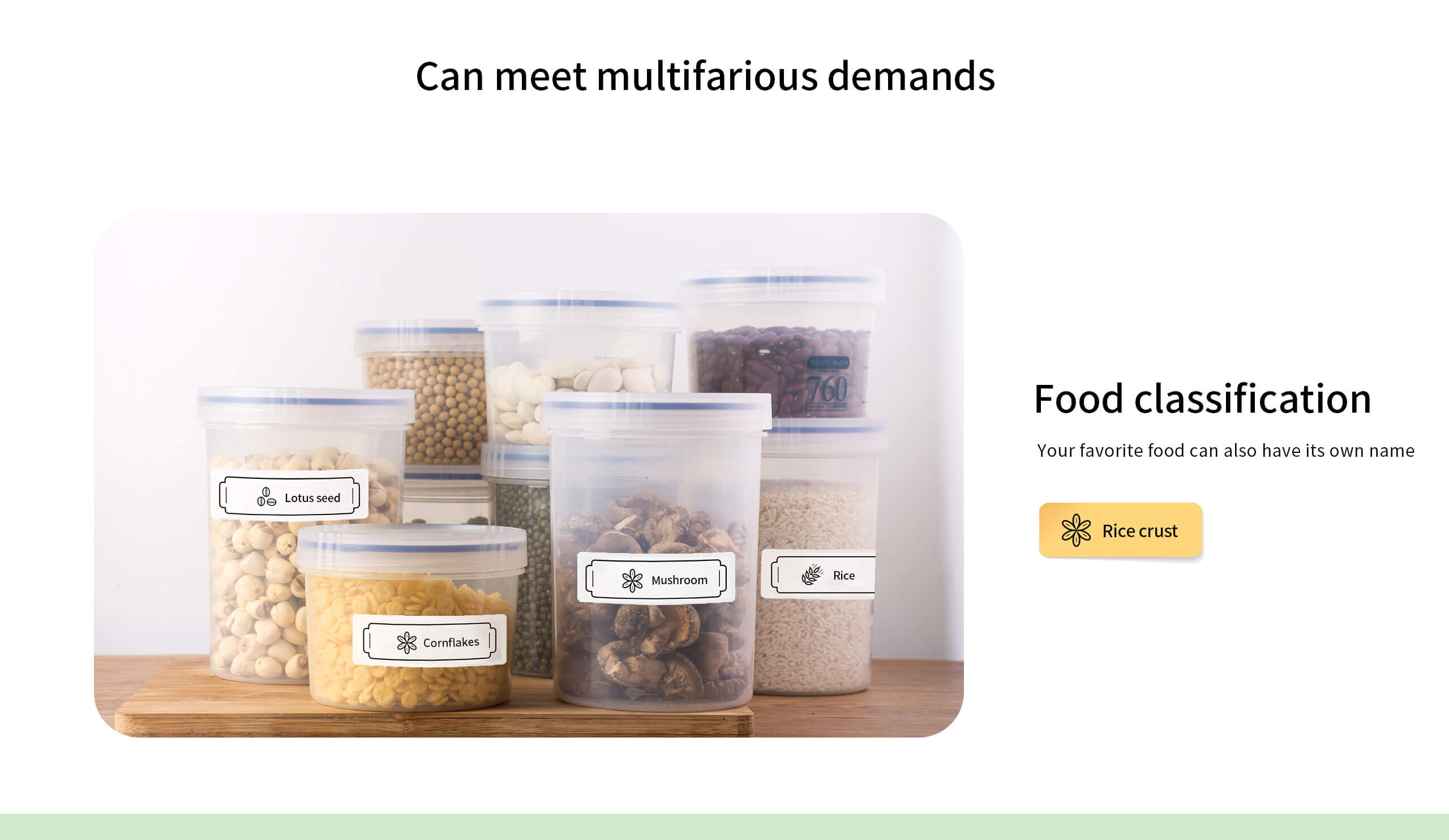 Food classification label